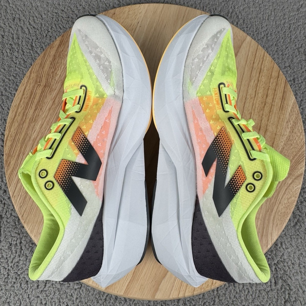 New Balance Fuel Cell Rebel Womens 8.5 Lime Mango Road Running Shoes WFCXLA4 - Picture 6 of 12